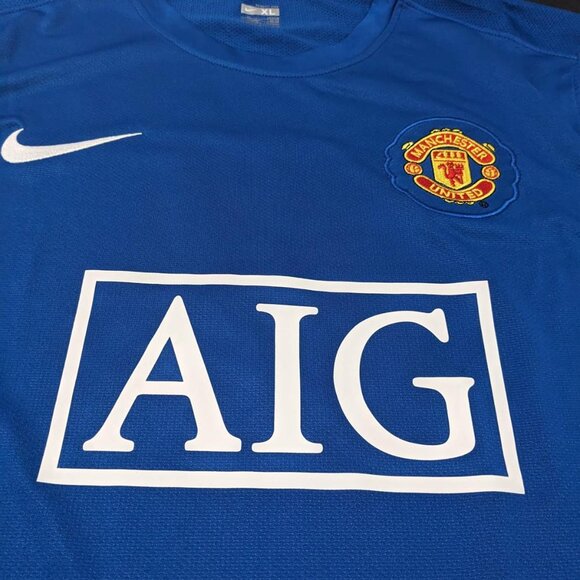 Ronaldo #7 2007/08 Manchester United Away Retro Adult Long-sleeve Jersey - Picture 5 of 9